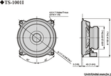 Pioneer TS-1001i bilhøyttalersett (10 cm, 4")