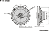Pioneer TS-1702i bilhøyttalere (17 cm, 6,5")