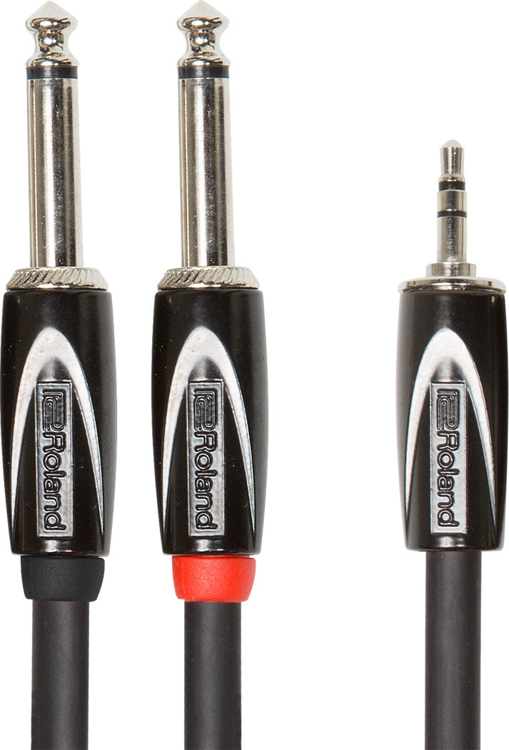 Roland Adapterkabel 3,5 mm Jack Stereo for 2 x 6,3 mm Jack mono