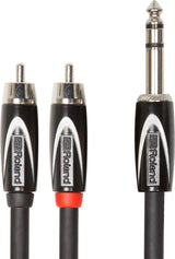 Roland "Heavy-duty" kabel 6,3 mm Jack Stereo for 2 x RCA Phono