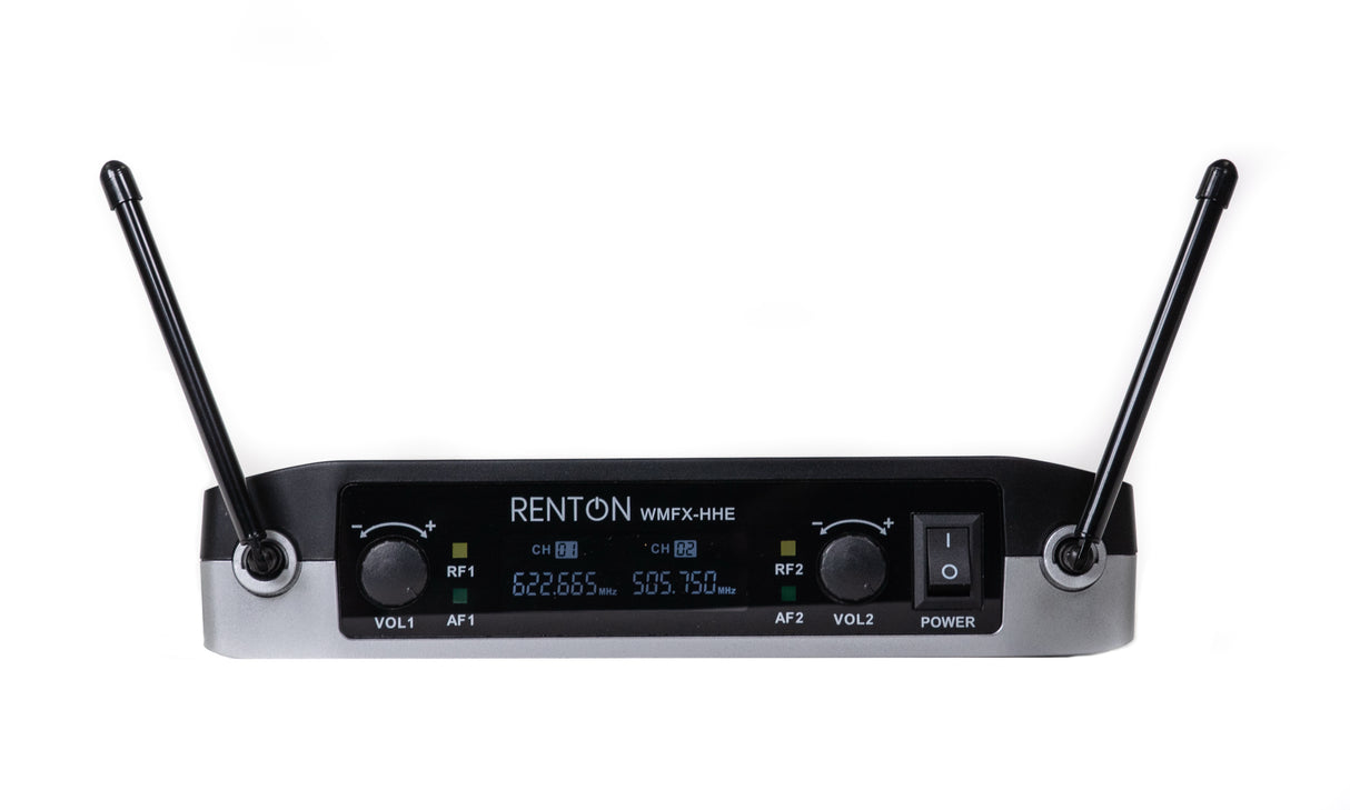 Renton Trådløs håndholdt mikrofon + bodypack + svart headsetmikrofon