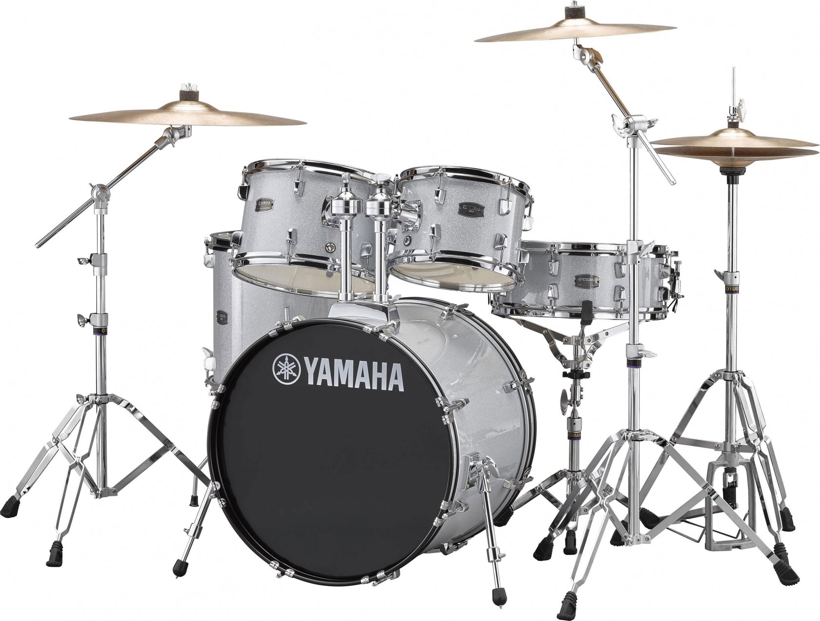 Yamaha Rydeen Standard Trommesett - inkl. hardwarepakke og bekkener - Silver Glitter