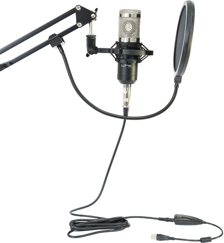 LTC USB-mikrofonpakke (svart)