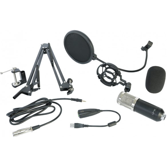 LTC USB-mikrofonpakke (svart)