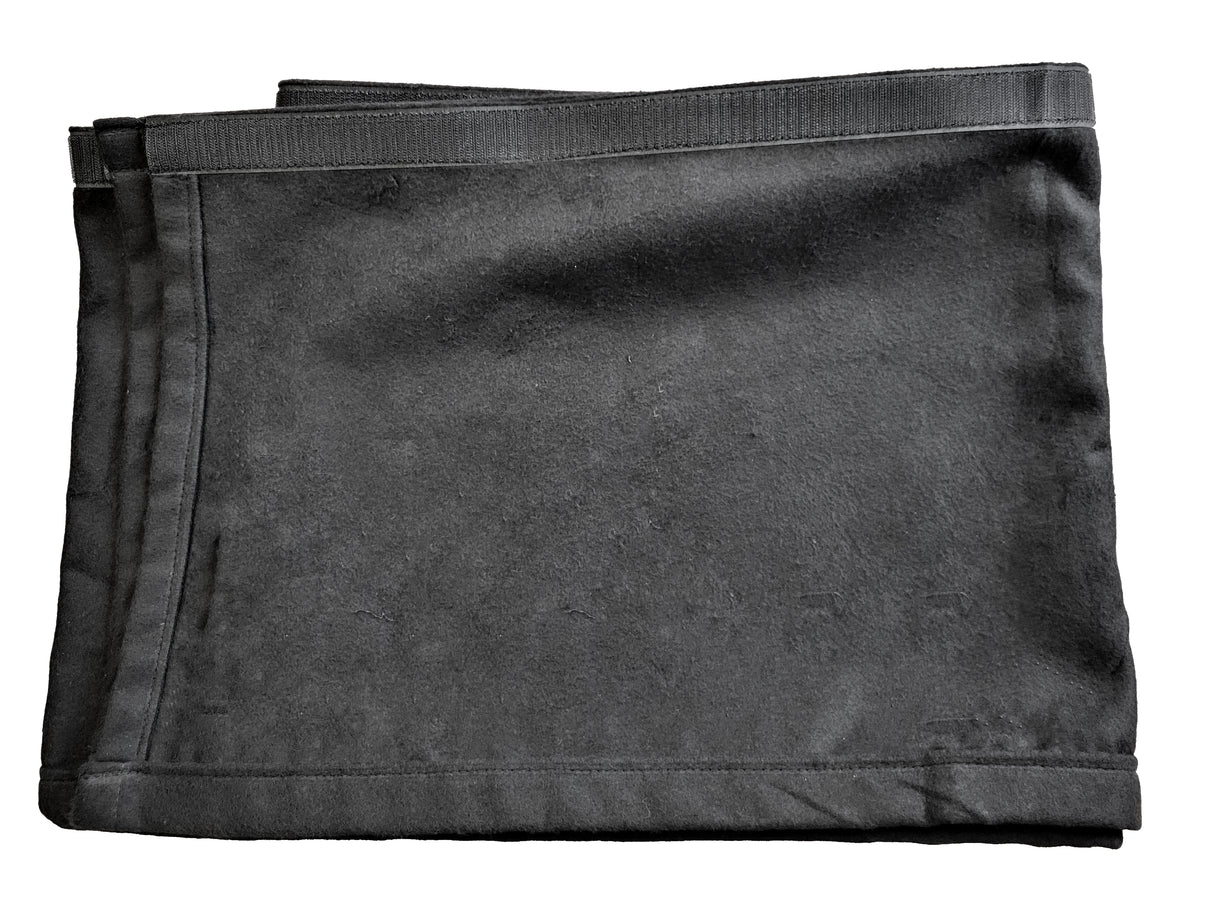 Molton med borrelås (10m x 80cm, Svart)