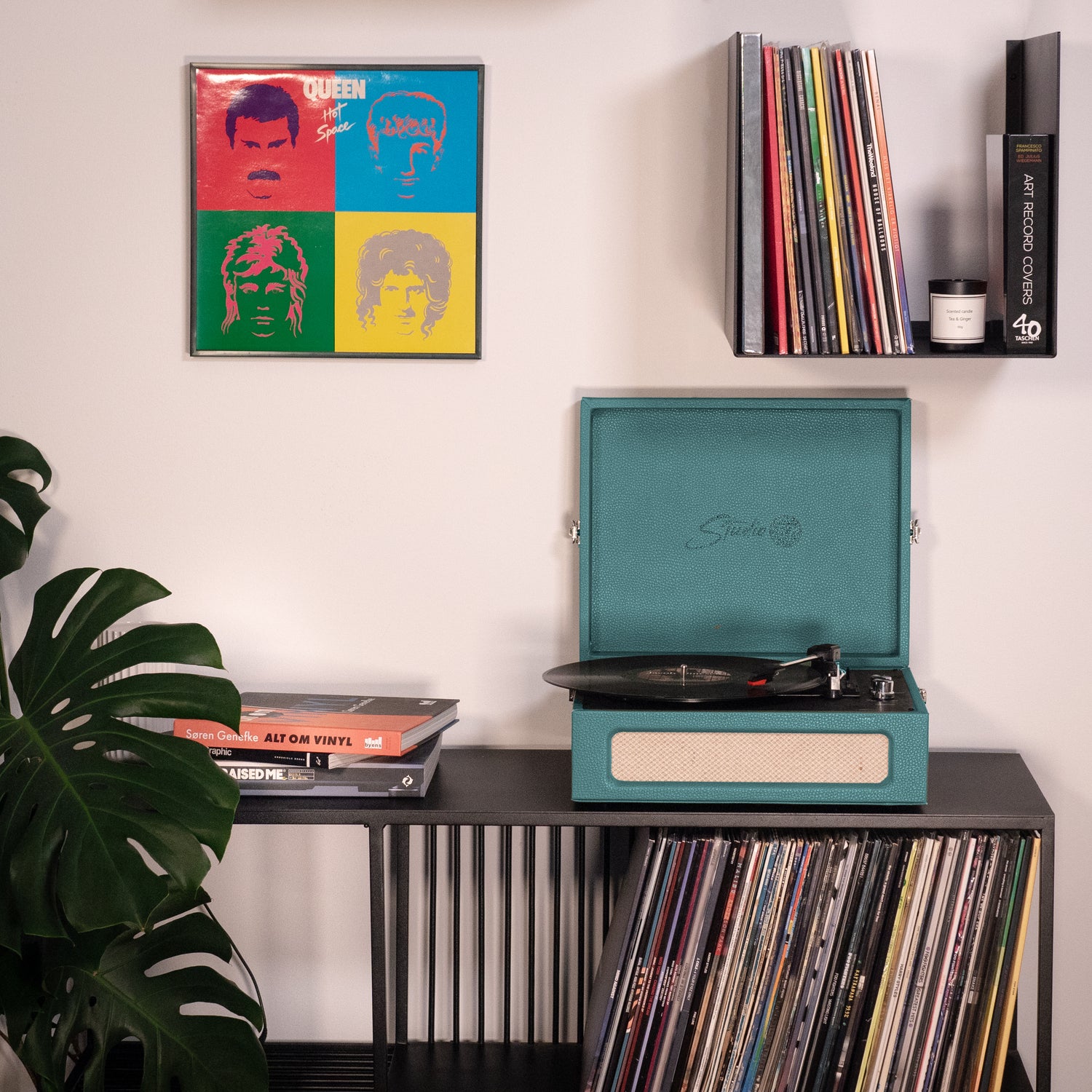 Studio 57 Groovy platespiller med LP-stativ (Ivy)