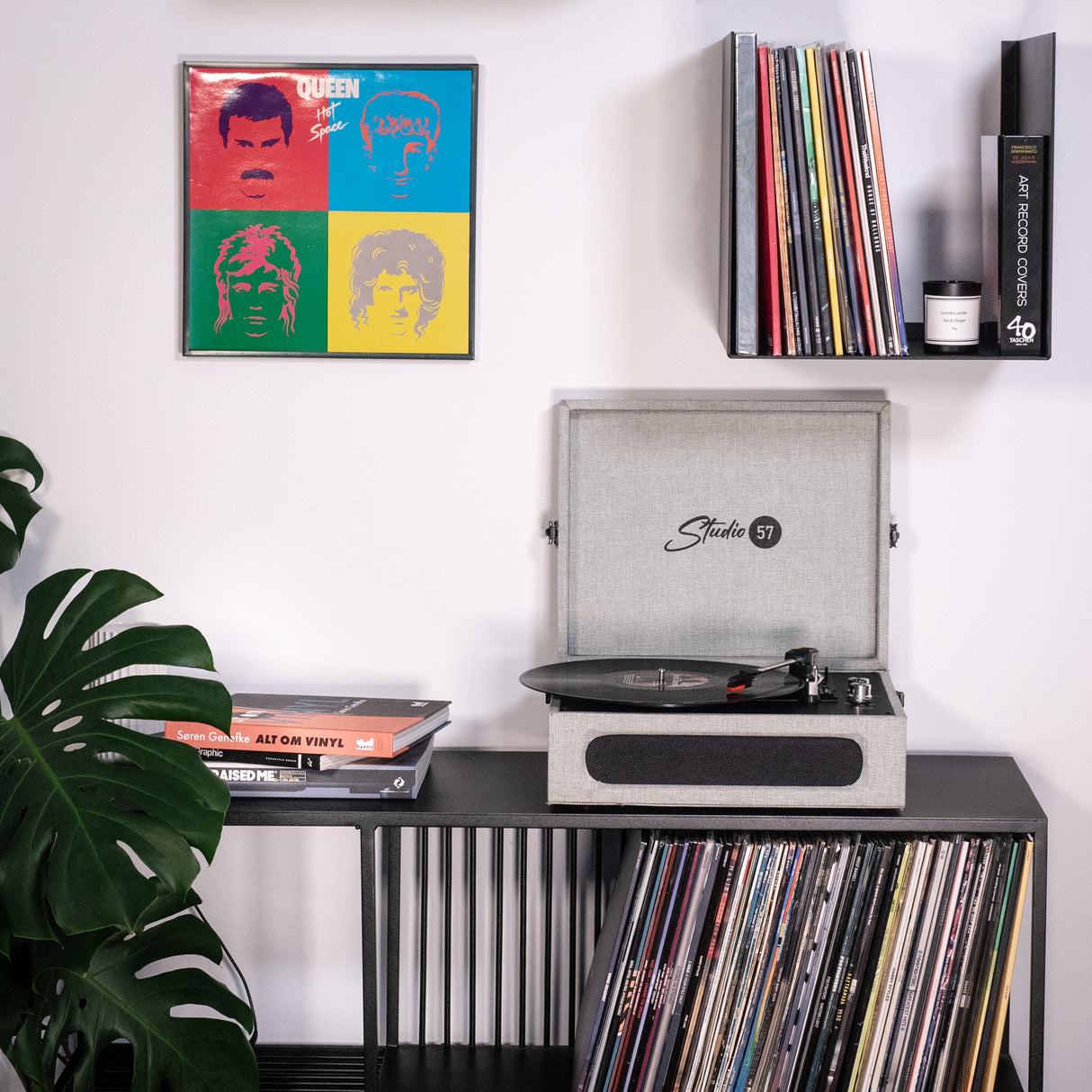Studio 57 Groovy platespiller (grå)
