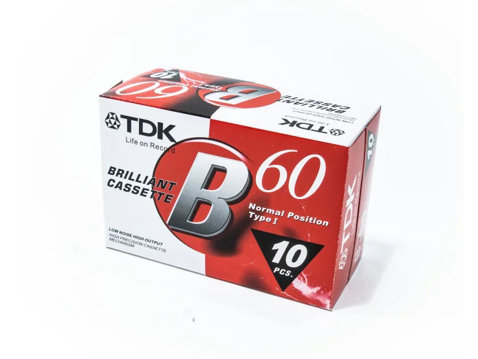 TDK kassettbånd (10x60 min.)