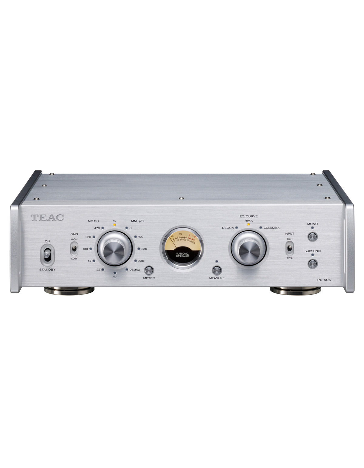 TEAC PE-505 Phono forforsterker (sølv)
