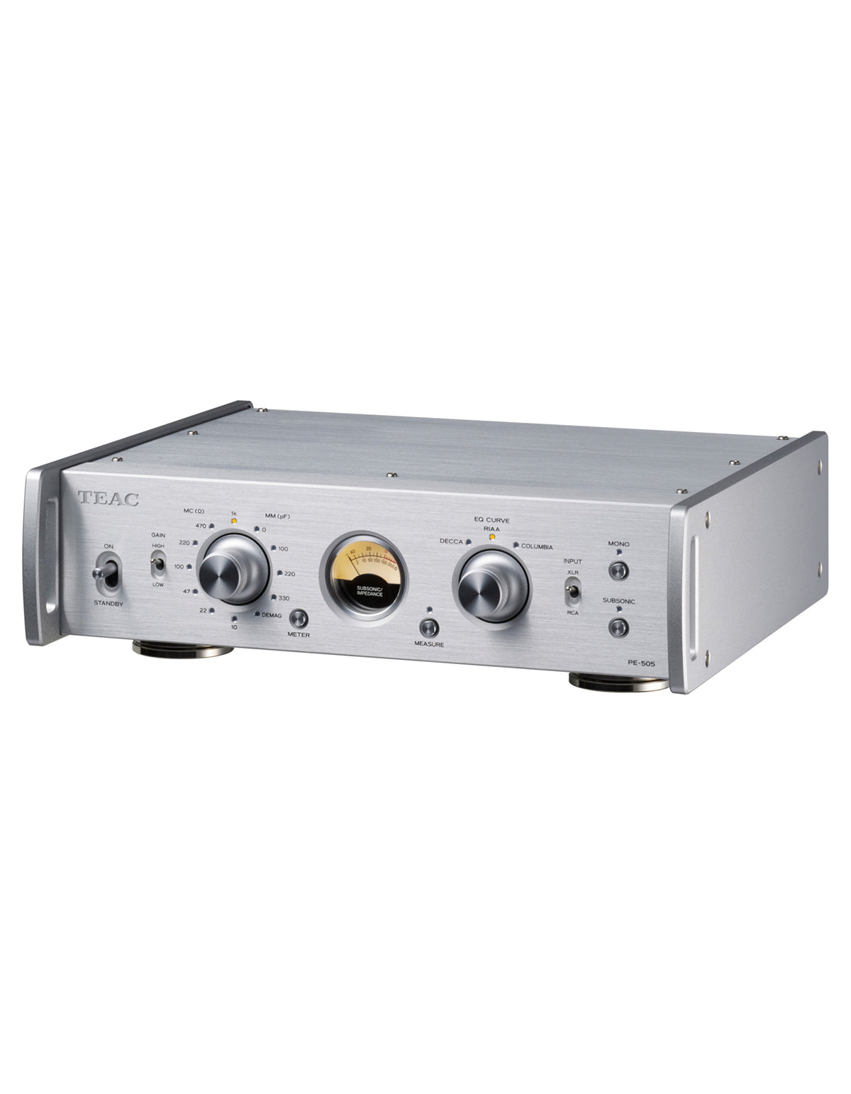 TEAC PE-505 Phono forforsterker (sølv)