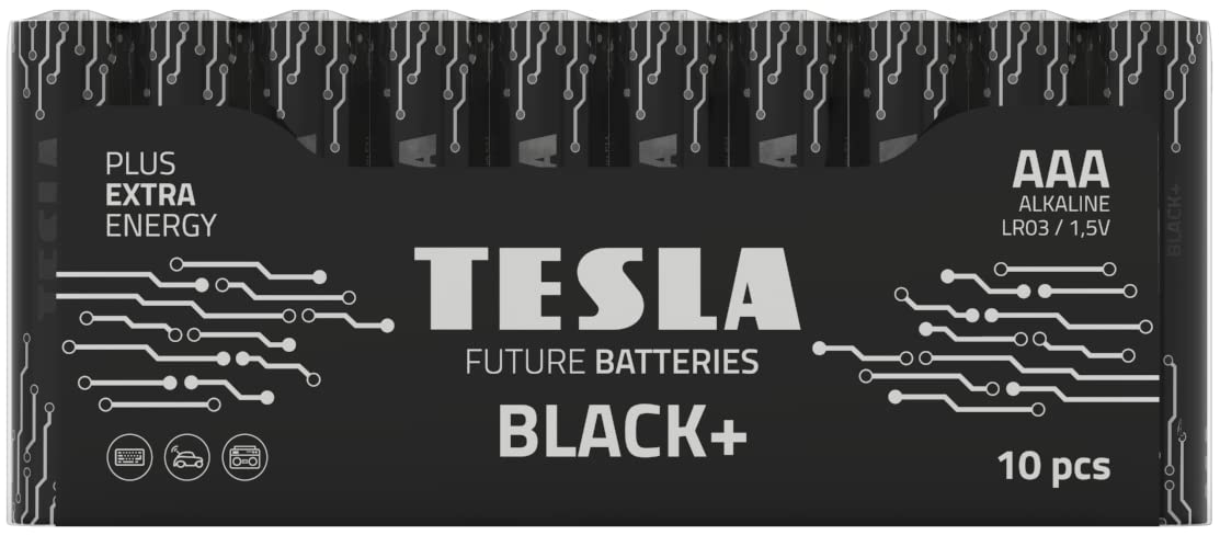 Tesla Black+ AAA Batterier (10 stk)