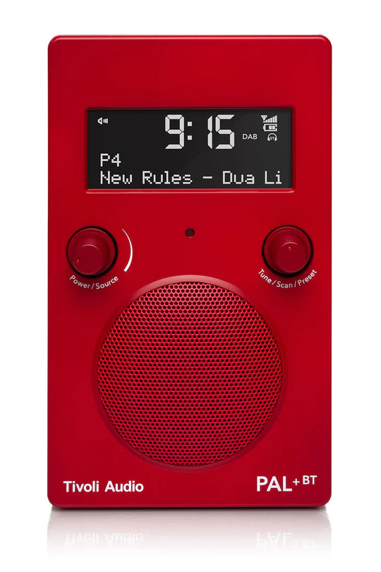 Tivoli Audio PAL+DAB+ Bluetooth høyttaler (rød)