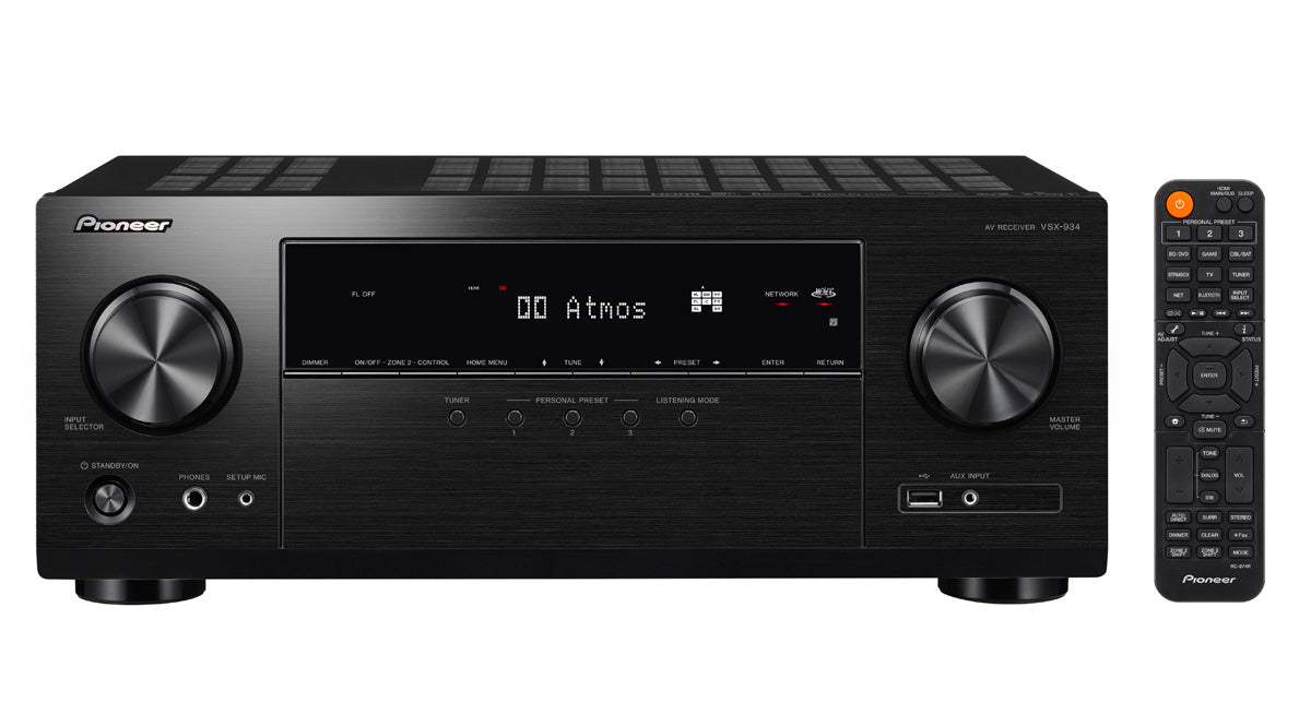 Pioneer VSX-934 7.2-kanals mottaker (svart, 7x165W)