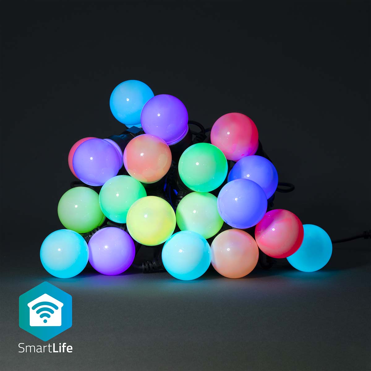 SmartLife dekorativ lyskjede med 20 LED-pærer