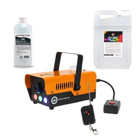 Light4Me FOGIC 400W Røykmaskin med LED Bundle