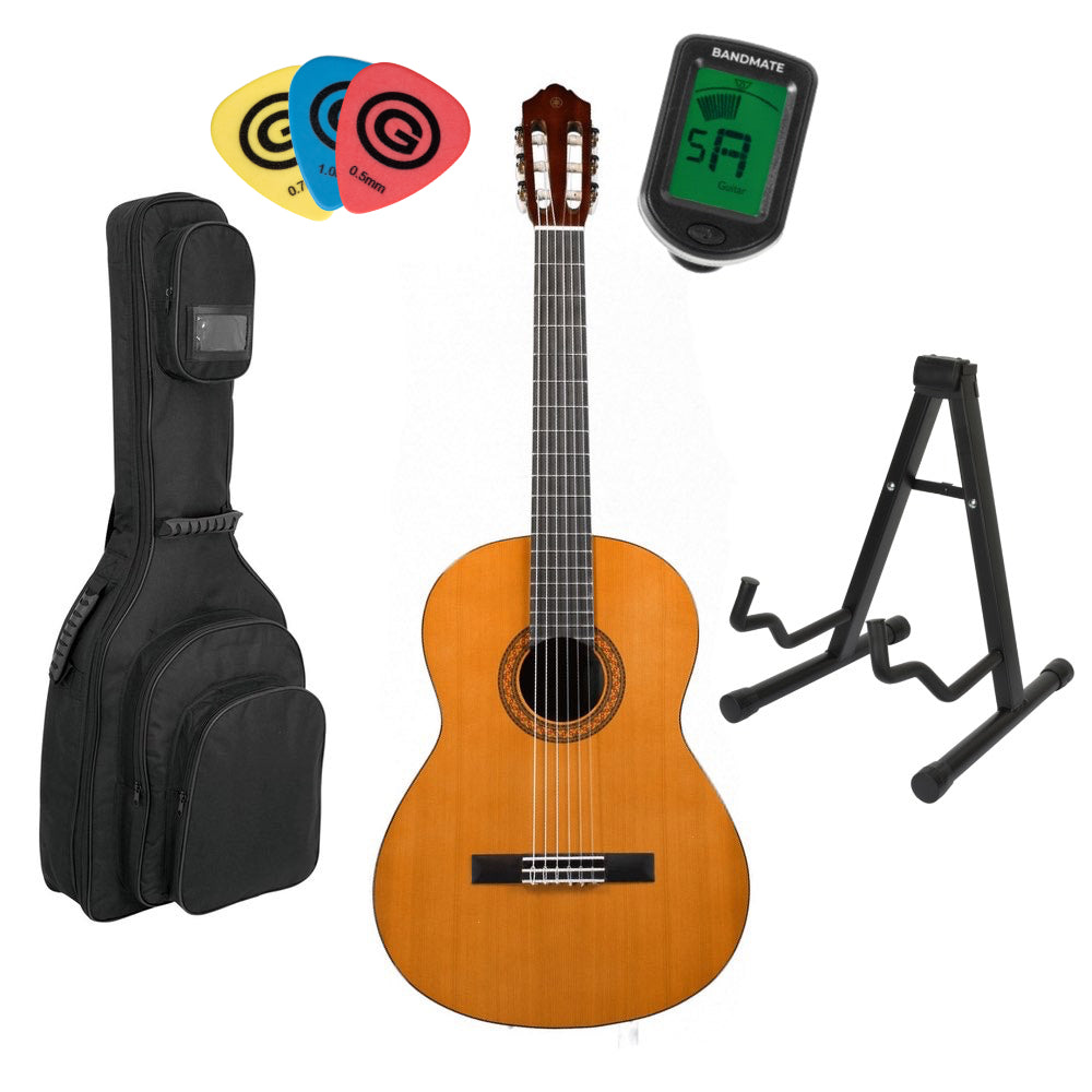 Yamaha C40 klassisk spansk gitar startpakke