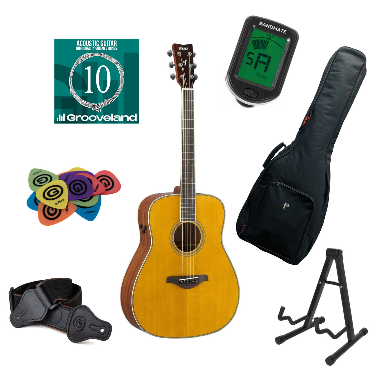 Yamaha FG-TA TransAcoustic startpakke