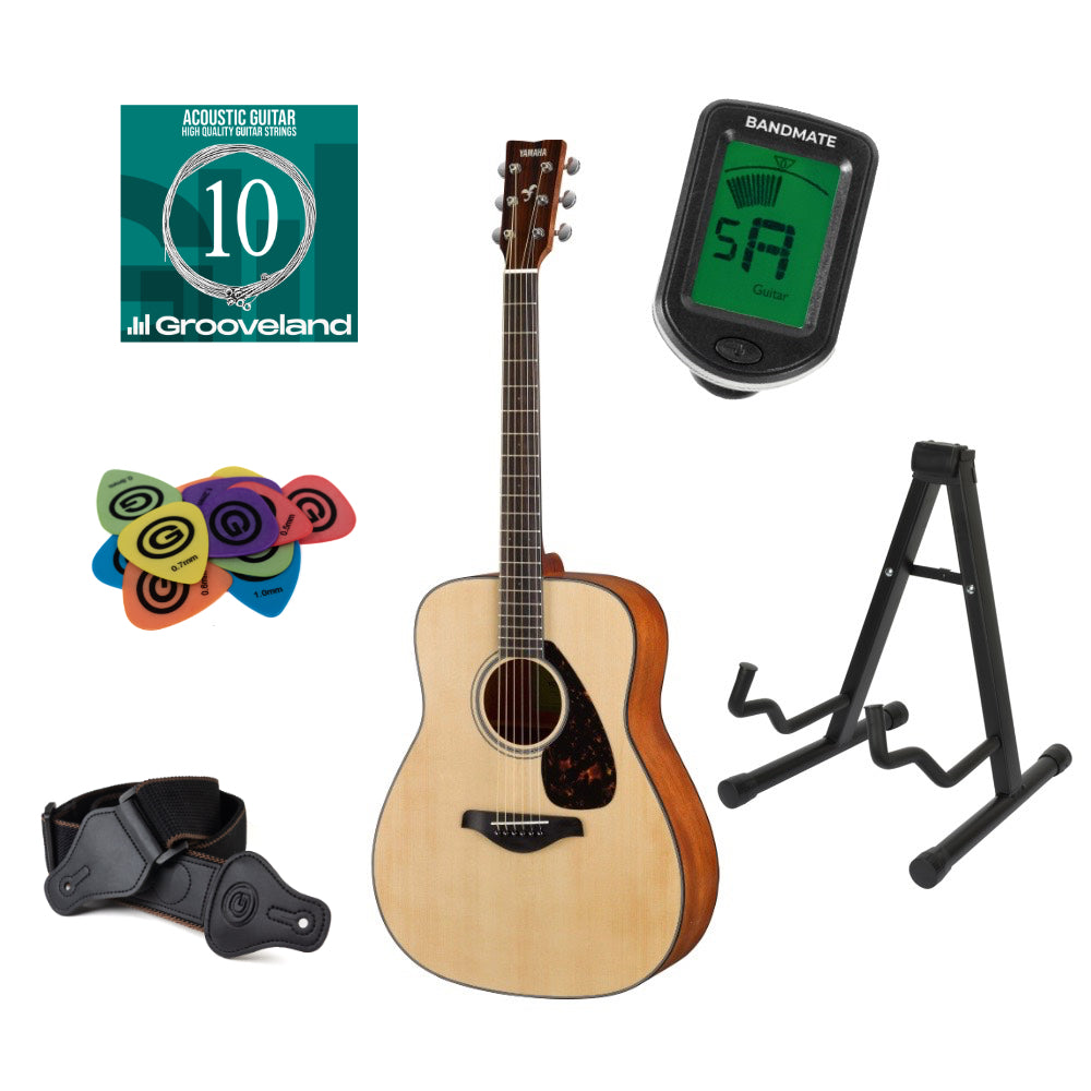 Yamaha FG800M NT II Western gitarstartpakke (naturlig)