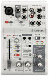 Yamaha AG03 MkII Live Streaming Mixer (hvit)