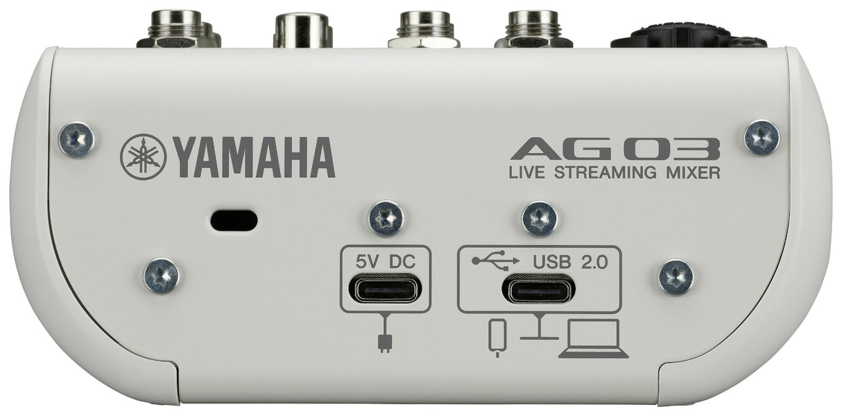 Yamaha AG03 MkII Live Streaming Bundle (hvit)
