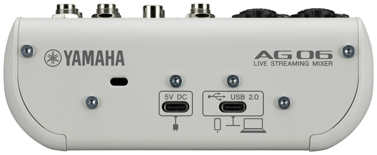 Yamaha AG06 MkII Live Streaming Mixer (hvit)