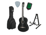 Yamaha C40 klassisk spansk gitar startsett (svart)