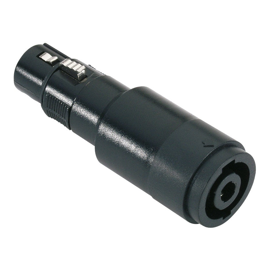 Adapter lydkontakt Speakon 4-polet chassis for XLR hunn