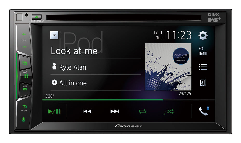 Pioneer AVH-Z3200DAB Apple Carplay , Bluetooth og DAB Radio