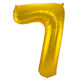 7-formet tallfolieballong (gull, 86 cm)