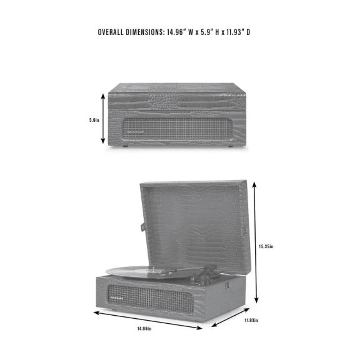 Crosley Voyager platespiller toveis Bluetooth (blomstret)