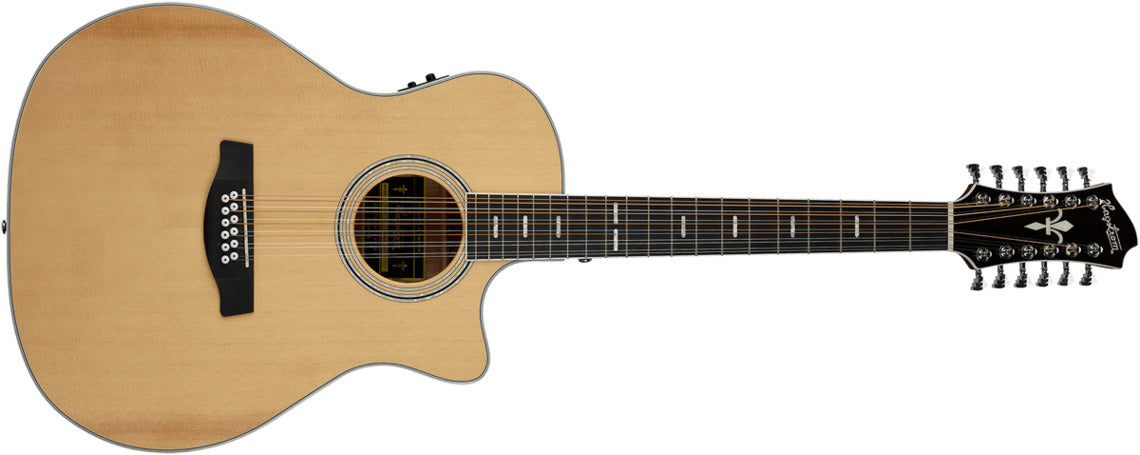 Hagstrom Siljan II Grand Auditorium 12-strengs Wester-gitar (naturlig)