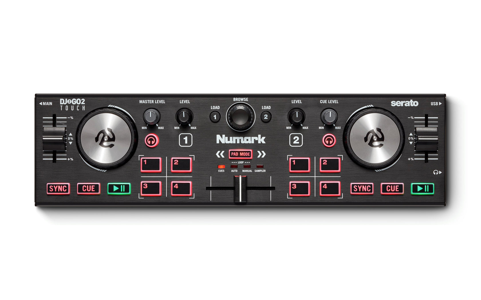 Numark DJ2GO-2-Touch DJ -kontroller