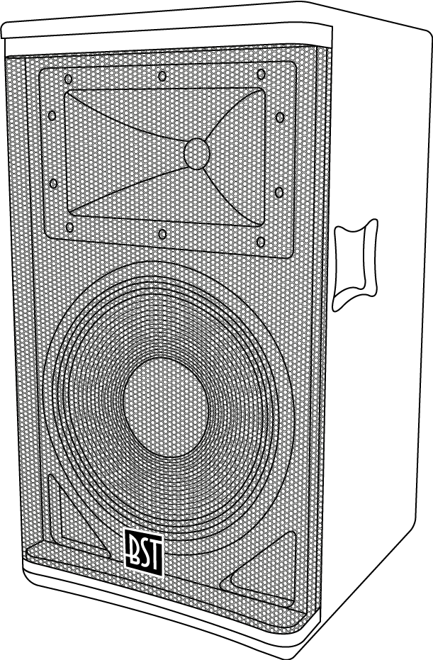 BST SA12DSP aktiv PA-høyttaler (500W)