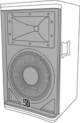 BST SA12DSP aktiv PA-høyttaler (500W)