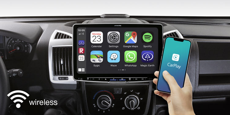 Alpine HALO11 iLX-F115D trådløs Apple Carplay (11")
