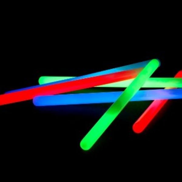 10 stykker Glowstick 10" (rød)
