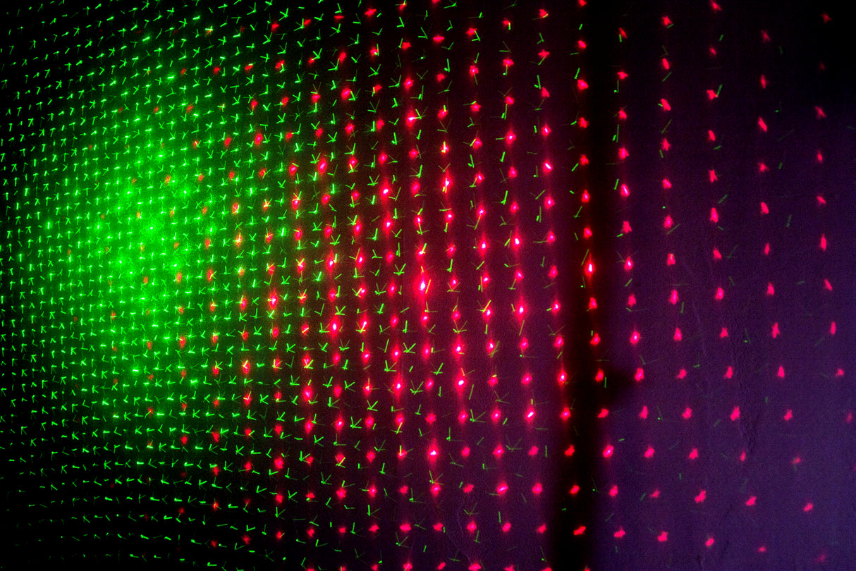 Ibiza LED-belyst måneblomst, laser og strobe