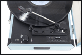 Madison Vintage platespiller med Bluetooth (lyseblå)