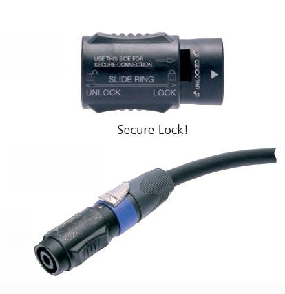 Neutrik NL4MMX Låsbar 4-polet speakON Adapter