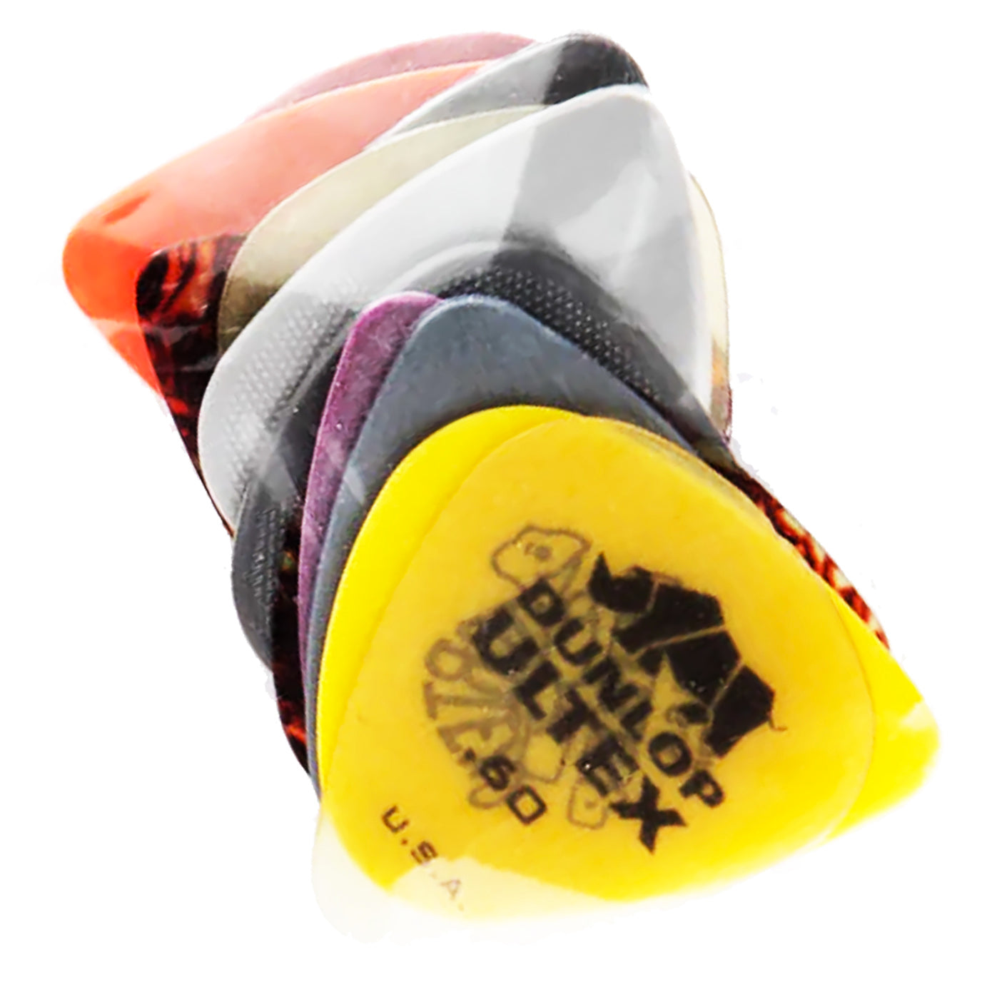 Dunlop PVP101 Plukker 12 stk. Blandet (lett/middels)