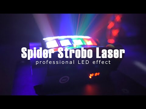 LIGHT4ME SPIDER STROBO LASER LED-lyseffekt