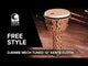 Toca Djembe Freestyle mekanisk stemt - Kente Cloth (SFDMX-12K)