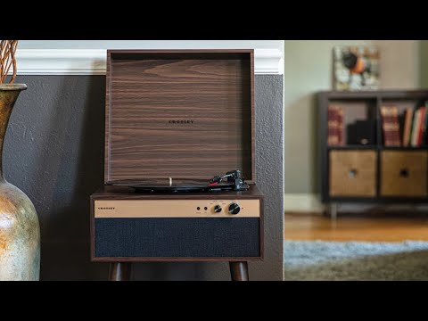 Crosley Jasper retro platespiller, Valnøtt