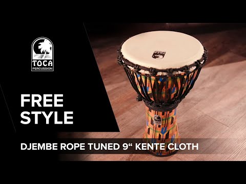 Toca Djembe Freestyle Rope Tuned – Bali Red (SFDJ-9RP)