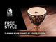 Toca Djembe Freestyle Rope Tuned – Bali Red (SFDJ-9RP)