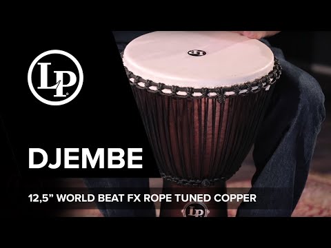 Latin Percussion Djembe World Beat FX Rope Tuned - Grå (LP725G)