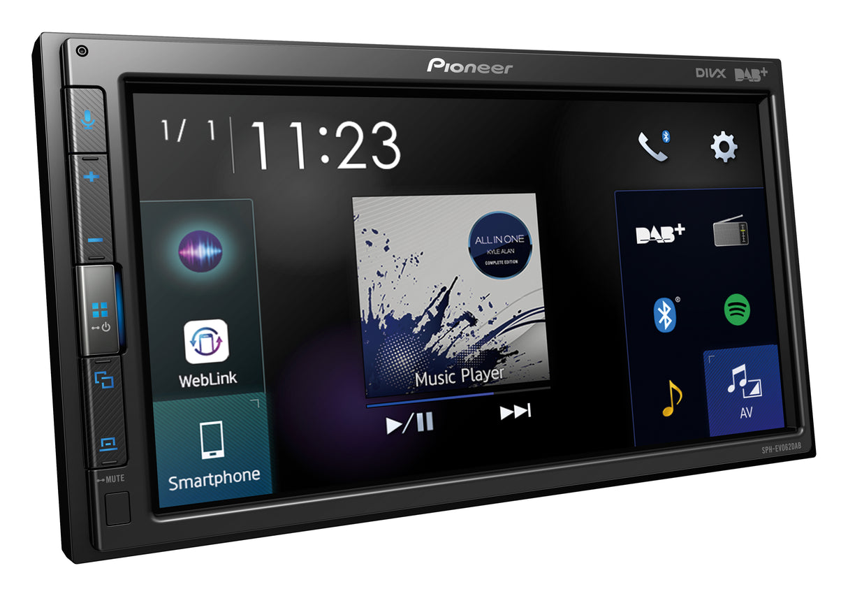 Pioneer SPH-EVO62DAB-Uni 1-DIN bilstereo med Apple CarPlay , DAB og Bluetooth