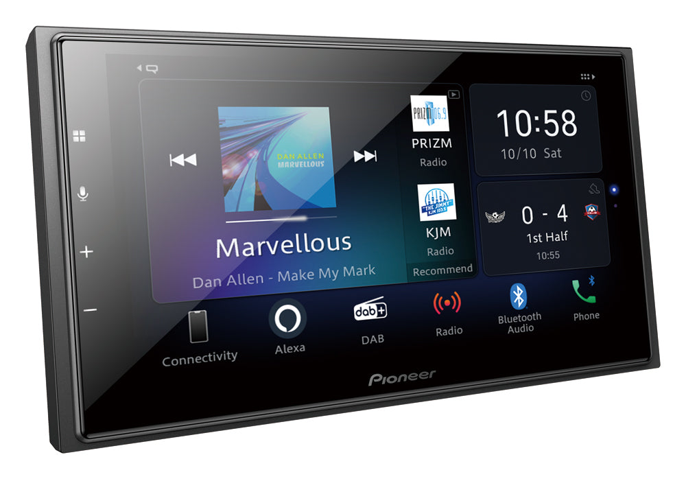Pioneer SPH-EVO64DAB 2-DIN bilstereo med trådløs CarPlay , DAB- radio og Bluetooth