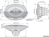 Pioneer TS-A6961F 4-veis koaksialsystem (450W, 6"x9")