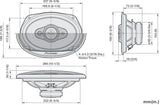 Pioneer TS-A6971F 5-veis koaksialsystem (600W, 6"x9")